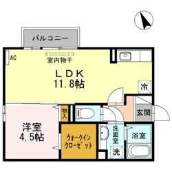 Laxa CourtⅡの物件間取画像